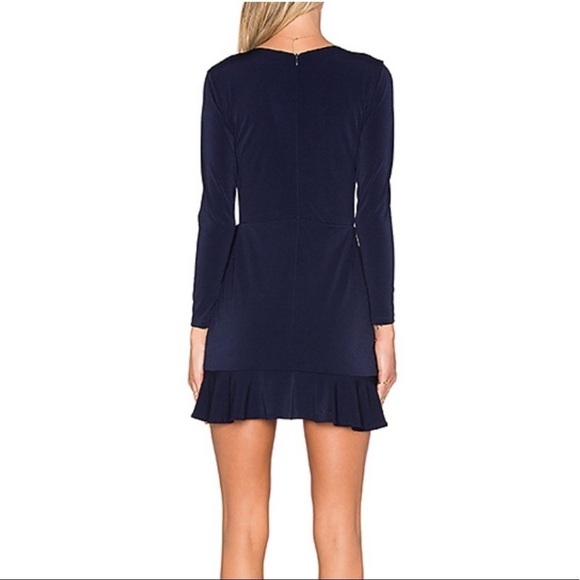 NBD Blue Long Sleeve Dress with Elegant Design - Picture 2 of 10